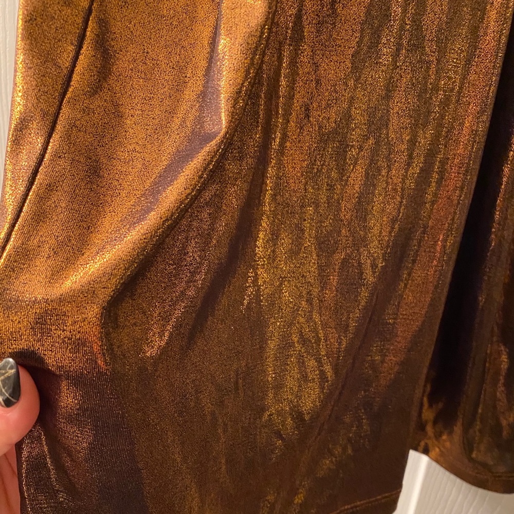 Burnt Orange Metallic Tunic Racerback - Picture 2 of 5